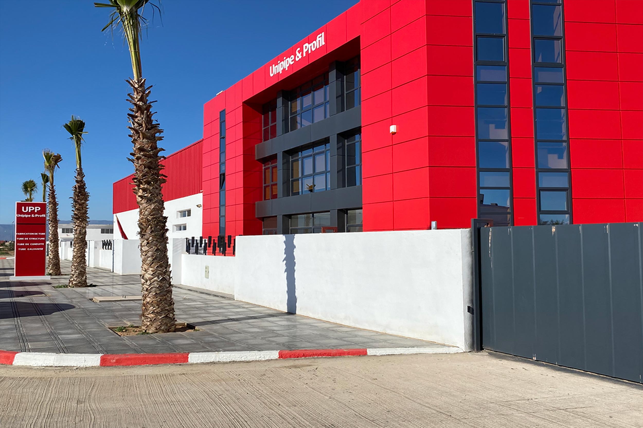 Tube usine unipipe and profil